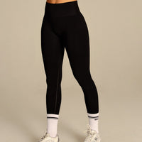 Power Enhanced High Waist Leggings | Black