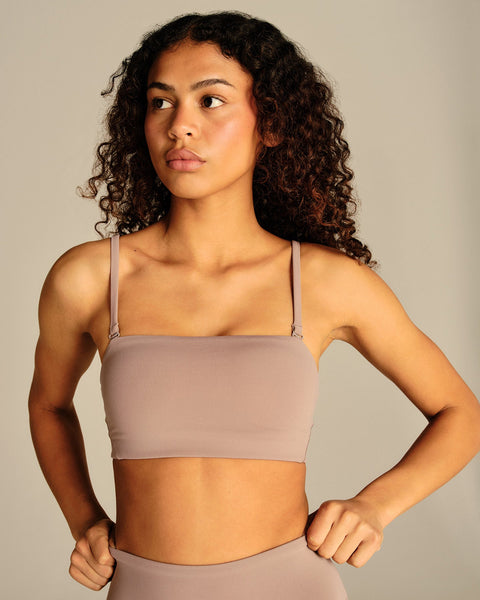 Essential Bandeau Convertible Bra - Mauve Taupe | Women's Best