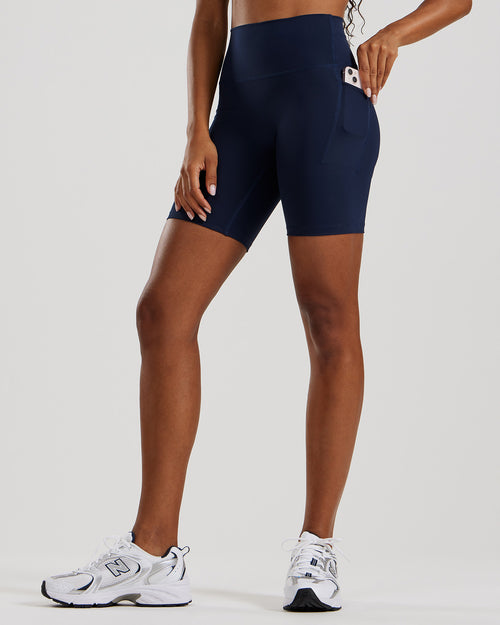 Essential Cycling Shorts with Pockets | Sapphire Blue