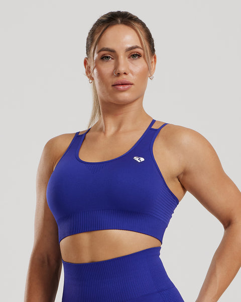 Power Seamless Sports Bra Royal Blue Women's Best