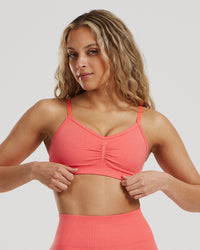 Define 2.0 Seamless Scrunch Bralette | Sunlit Coral