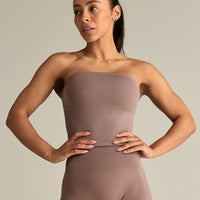 Define 2.0 Seamless Longline Bandeau Bra | Mocha