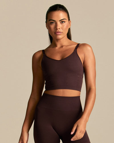 Power Built-In Bra Tank | Cafe Noir (1/6)
