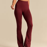 Power High Waist Flared Leggings | Oxford Red (1/6)