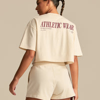 Comfort Athletic Club Cropped T-Shirt | Off White (1/6)
