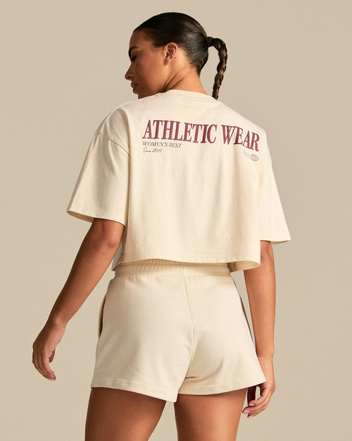 Comfort Athletic Club Cropped T-Shirt | Off White