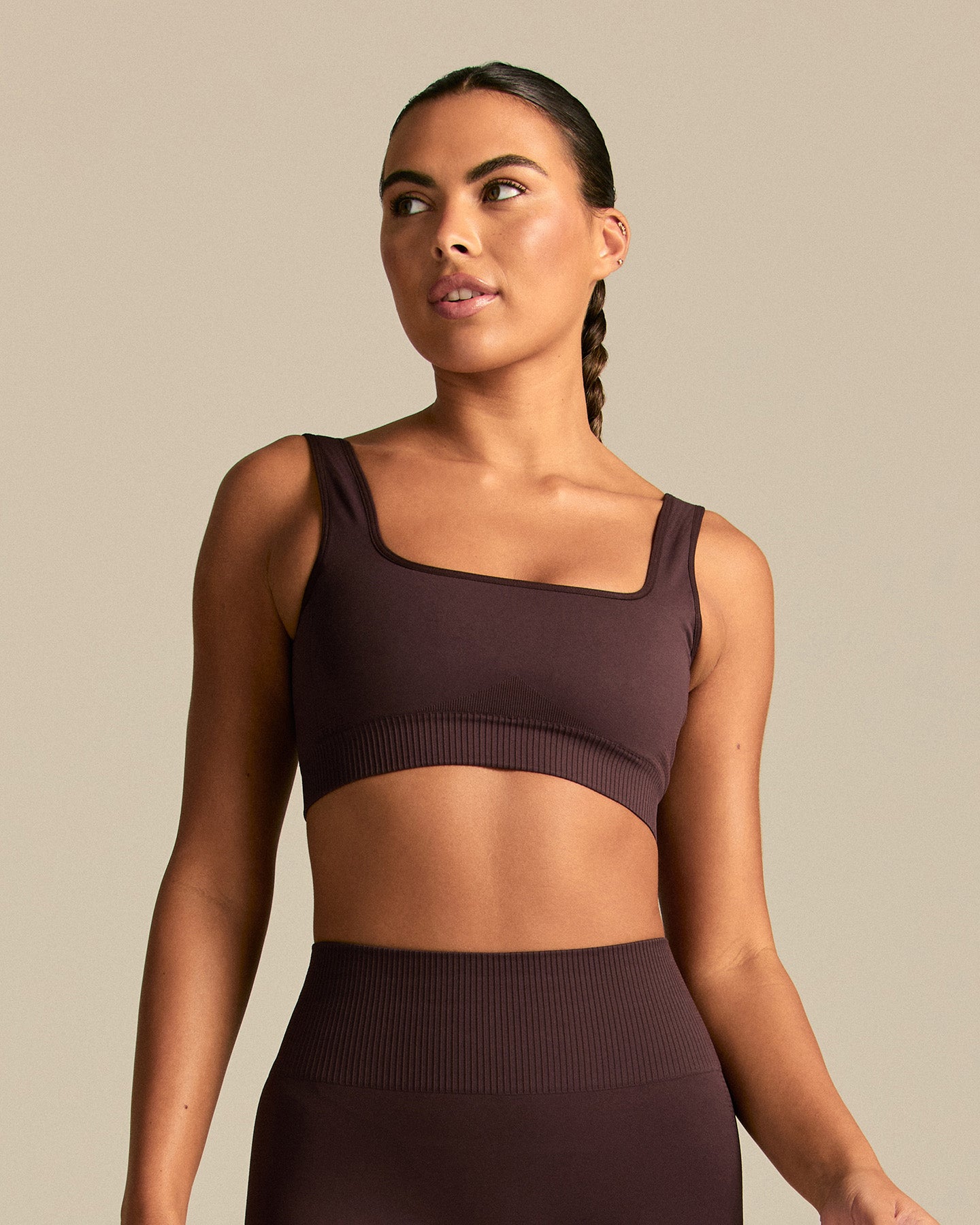 Power Scoop Back Bra | Cafe Noir