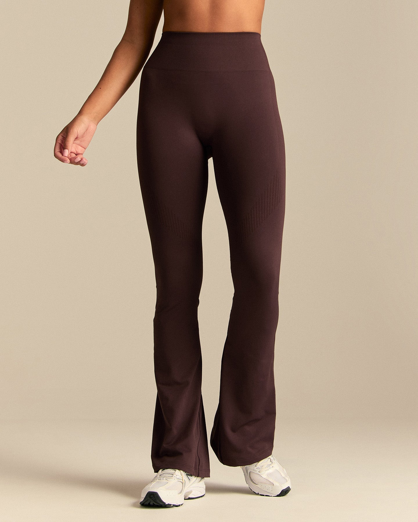 Power High Waist Flared Leggings | Cafe Noir (1/6)