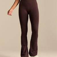 Power High Waist Flared Leggings | Cafe Noir (1/6)