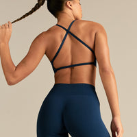 Define 2.0 Cross Back Bra | True Navy