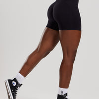 Define 2.0 Seamless Scrunch 4" Shorts | Black