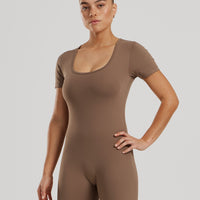 Essential Short Sleeve Unitard | Caribou