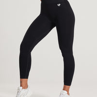 Power Seamless 7/8 Leggings | Black
