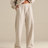 Comfort Cozy Straight Leg Joggers | Stone