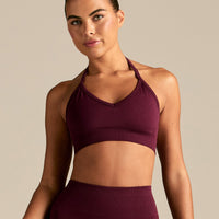 Define 2.0 Seamless Halter Neck Bra | Merlot