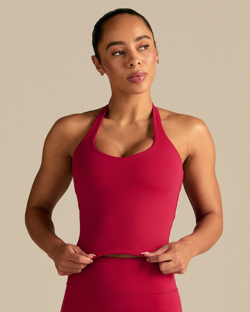 Essential Halter Tank | Strawberry Kiss