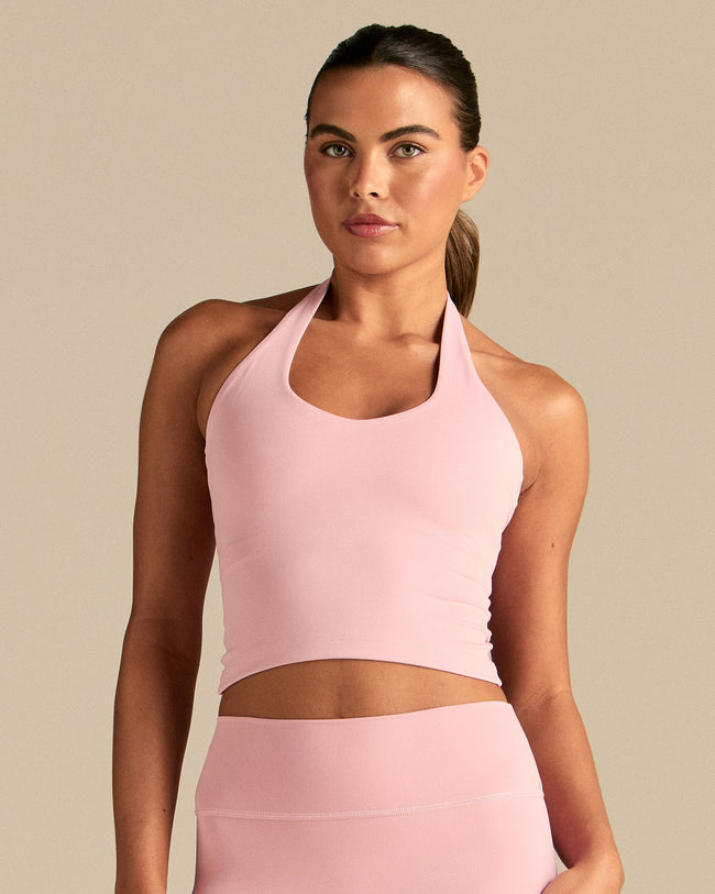 Essential Halter Tank | Sweet Pink