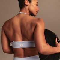 Define 2.0 Seamless Halter Neck Bra | Airy Blue