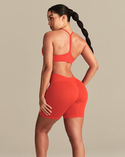 Define 2.0 Seamless Racer Back Bra | Lava Red