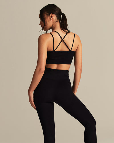 Power Seamless Sports Bra | Black