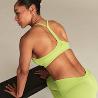Define 2.0 Seamless Racer Back Bra | Lime Punch