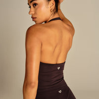 Essential Halter Tank | Cafe Noir