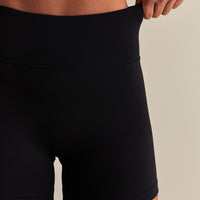 Essential High Waist Shorts | Black