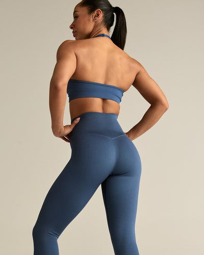 Motion Seamless Halter Bra | Blueberry