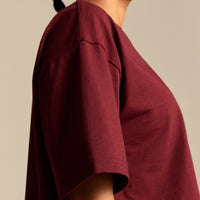 Comfort Athletic Club Cropped T-Shirt | Oxford Red (2/6)
