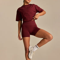 Comfort Athletic Club Oversized T-Shirt | Oxford Red (2/6)