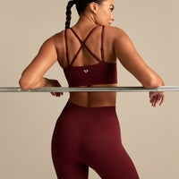 Power Adjustable Sports Bra | Oxford Red (2/6)