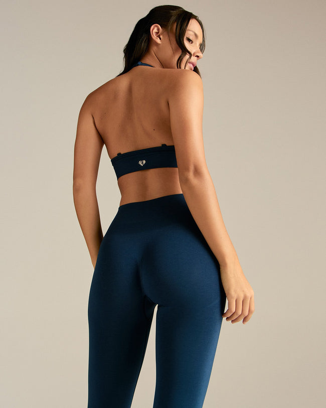 Define 2.0 Halter Neck Bra | True Navy