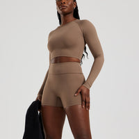 Essential Long Sleeve Crop Top | Caribou