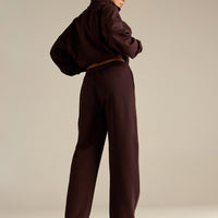 Comfort Cozy Straight Leg Joggers | Cafe Noir