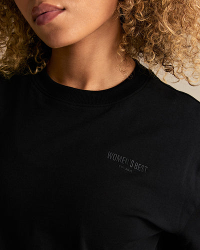 Comfort WB Logo Oversized Short Sleeve T-Shirt | Black