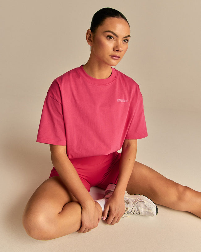 Comfort Summer Lifting Club Oversized T-Shirt | Watermelon