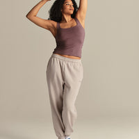 Smooth Contour Midi Square Neck Tank | Deep Mocha