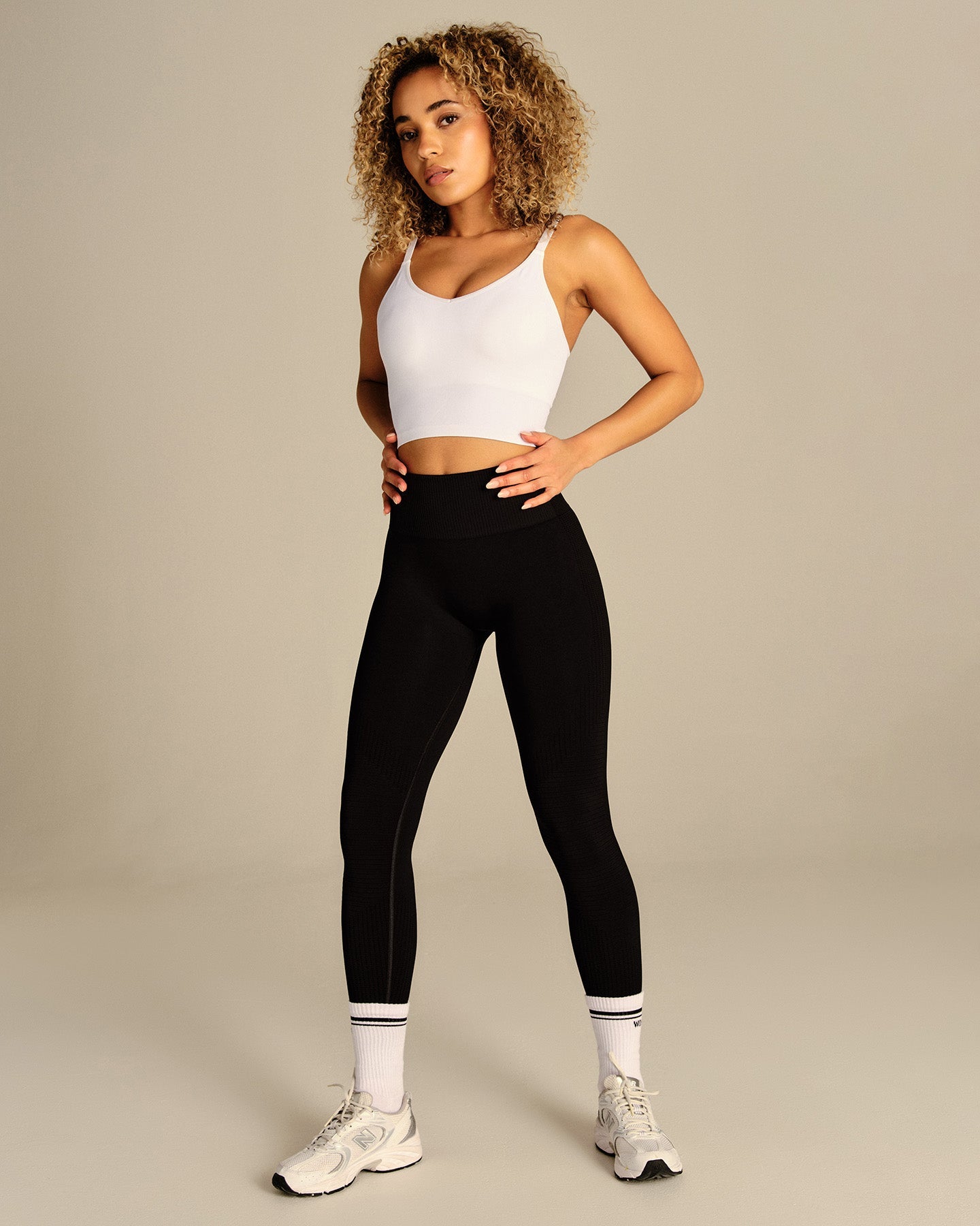 Power Enhanced High Waist Leggings | Black