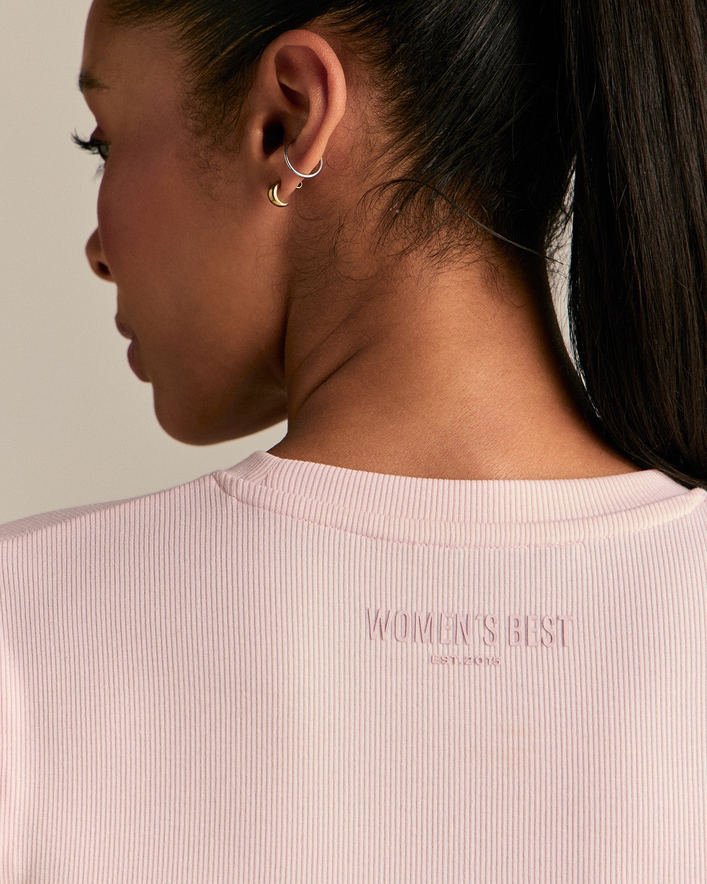 Comfort Graphic Ribbed Baby T-Shirt | Ballet Pink