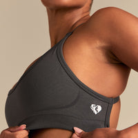 Define 2.0 Seamless Cross Back Bra | Graphite