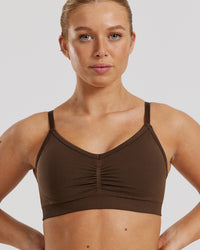 Define 2.0 Seamless Scrunch Bralette | Cocoa