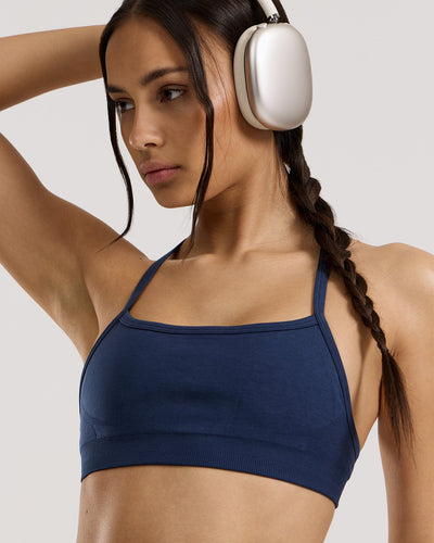 Define 2.0 Seamless Racer Back Bra | Sapphire Blue