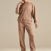 Comfort Oversized Hook Up Hoodie | Mauve Taupe