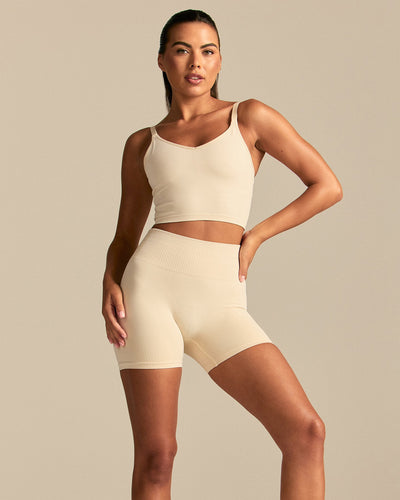 Power Enhanced High Waist Shorts | Off White (3/6)