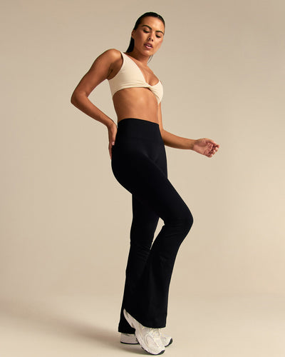 Power High Waist Flared Leggings | Black (3/6)