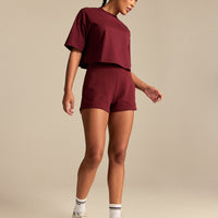 Comfort Athletic Club Cropped T-Shirt | Oxford Red (3/6)