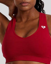 Power Seamless Sweetheart Bra | Chilli Red