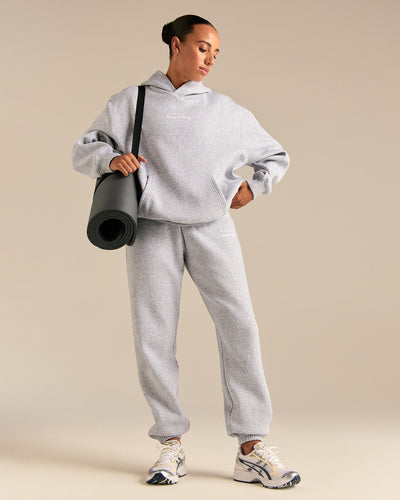 Comfort Sports Club Joggers | Silver Grey Marl