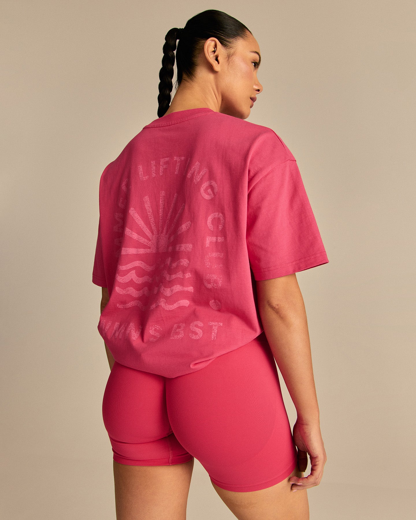 Comfort Summer Lifting Club Oversized T-Shirt | Watermelon