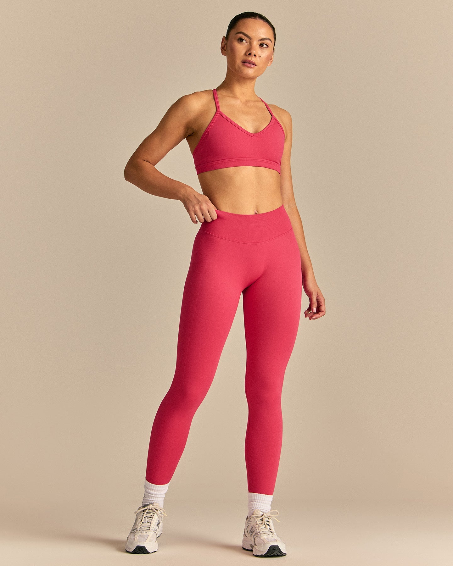 Emphasize Mid Waist Leggings | Watermelon